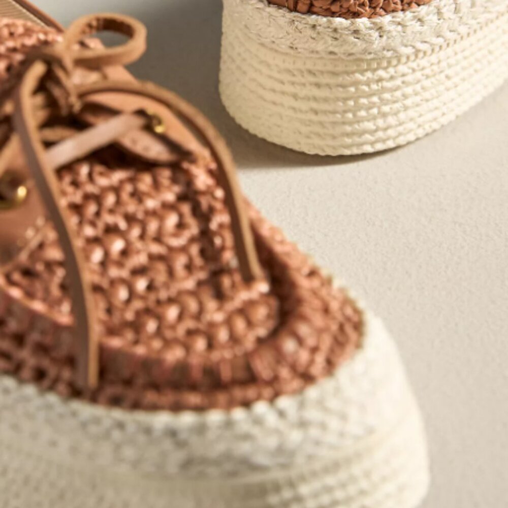 Dolce Vita Raffia Platform Boat Shoes - Brand New - Picture 3 of 8